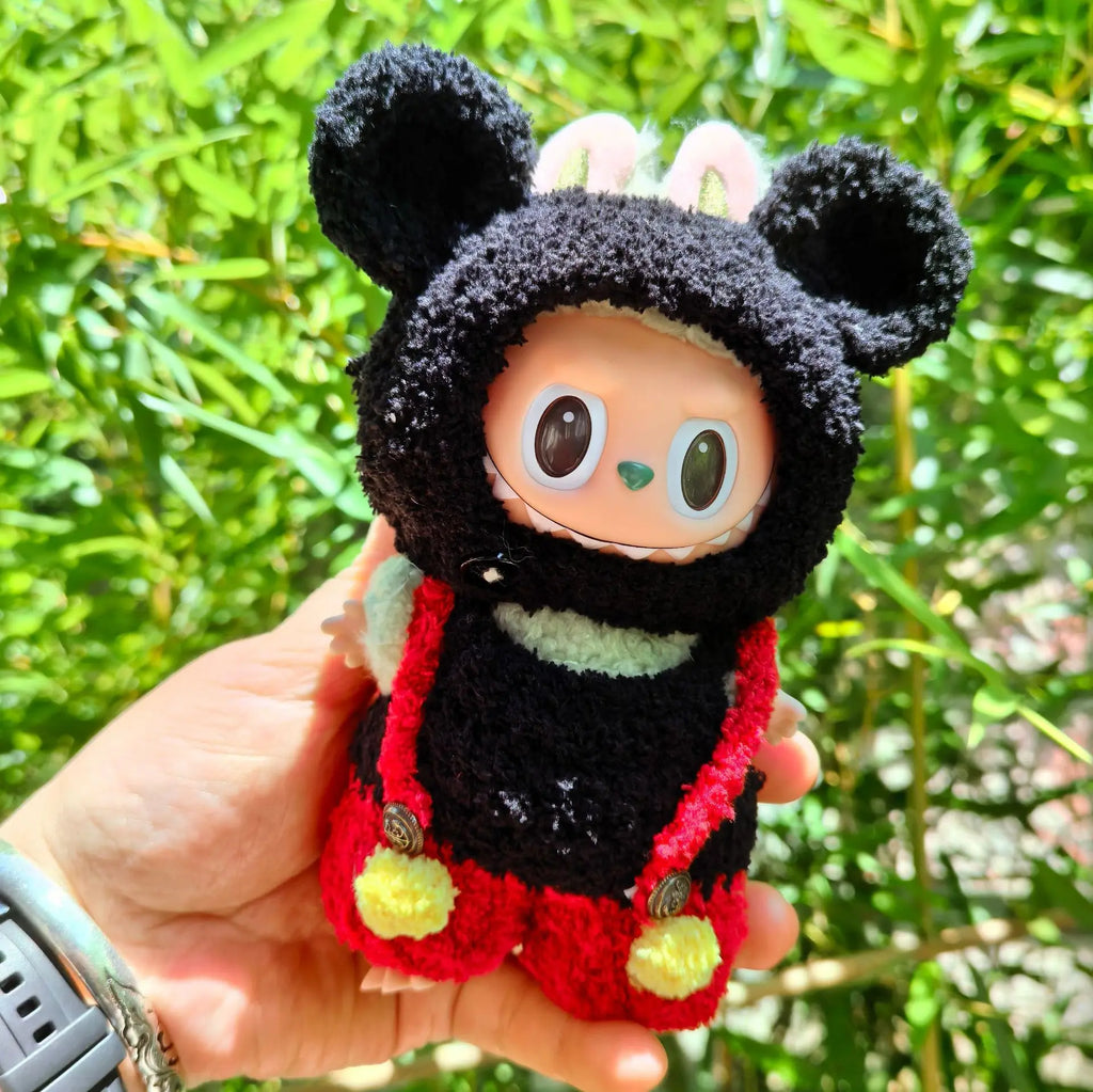 Labubu Doll Clothes Suit, Clothes, Hats, Pants, Animal Series,Furry,Lamb,Rabbit,Doll Accessories,Cute,Pure Handmade,High Quality