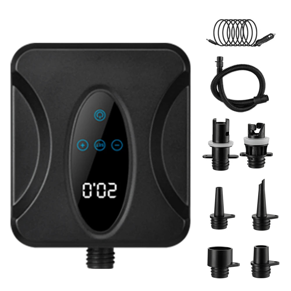 Electric Inflation Pump 20PSI High Pressure Smart SUP Air Pump Intelligent Dual Stage Inflation Deflation For Car Paddle Boards