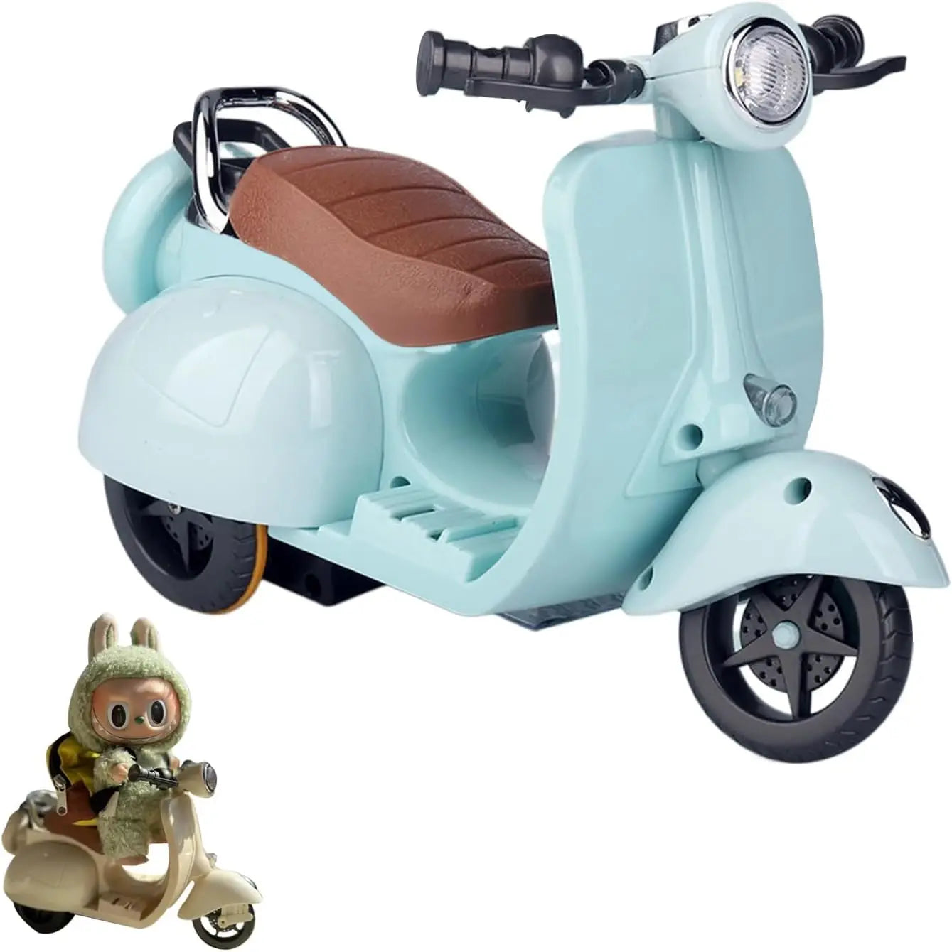 Labubu Accessories Labubu Have A Seat Toy  Labubu Scooter with LED Lights & Music Cute Desk Decor for Labubu Doll Collectors