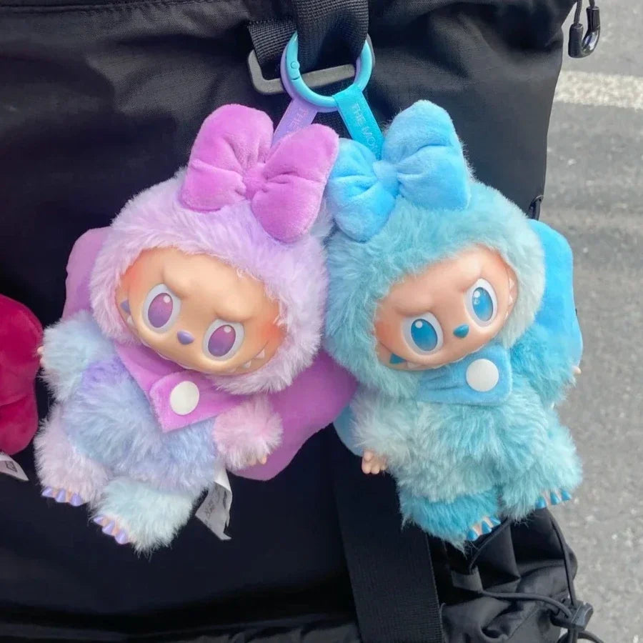 Labubu 3.0 Big Into Energy Doll Bow Decoration Set Macaron Headwear Small Braids & Bowknot Decoration