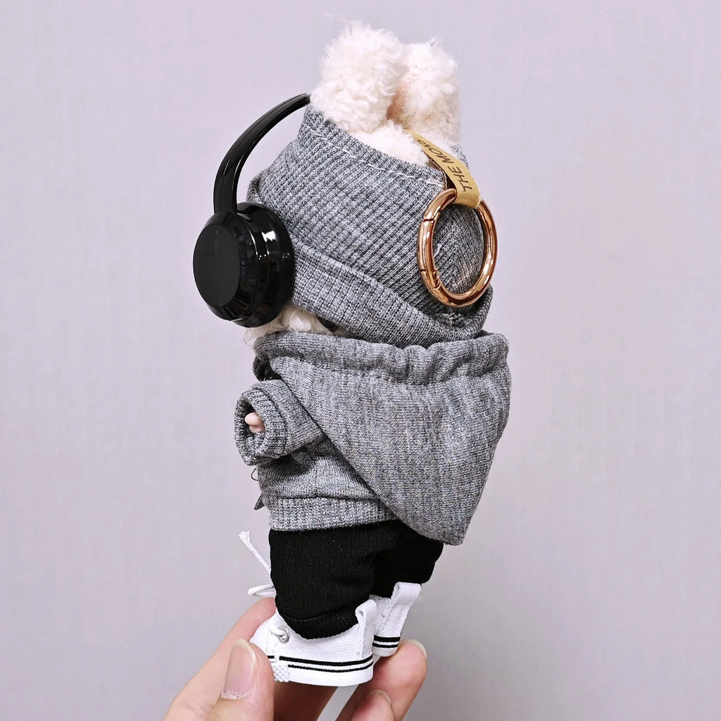 Labubu Doll Clothes Set,Purely Handmade,Street Style,DollClothes,DollAccessories,Sweater,Winter Hat,Earphones,Camera,HighQuality