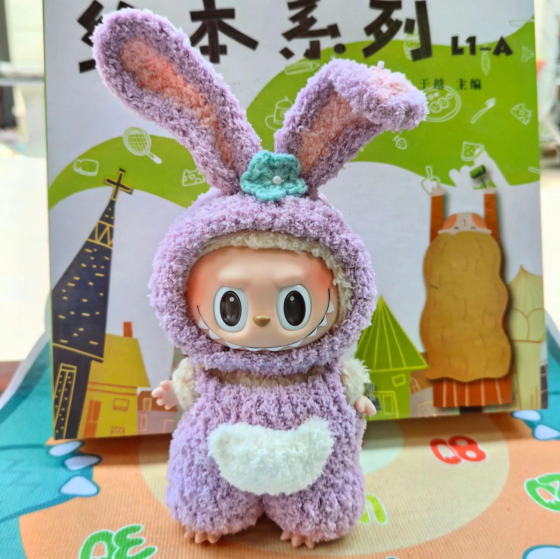 Labubu Doll Clothes Suit, Clothes, Hats, Pants, Animal Series,Furry,Lamb,Rabbit,Doll Accessories,Cute,Pure Handmade,High Quality