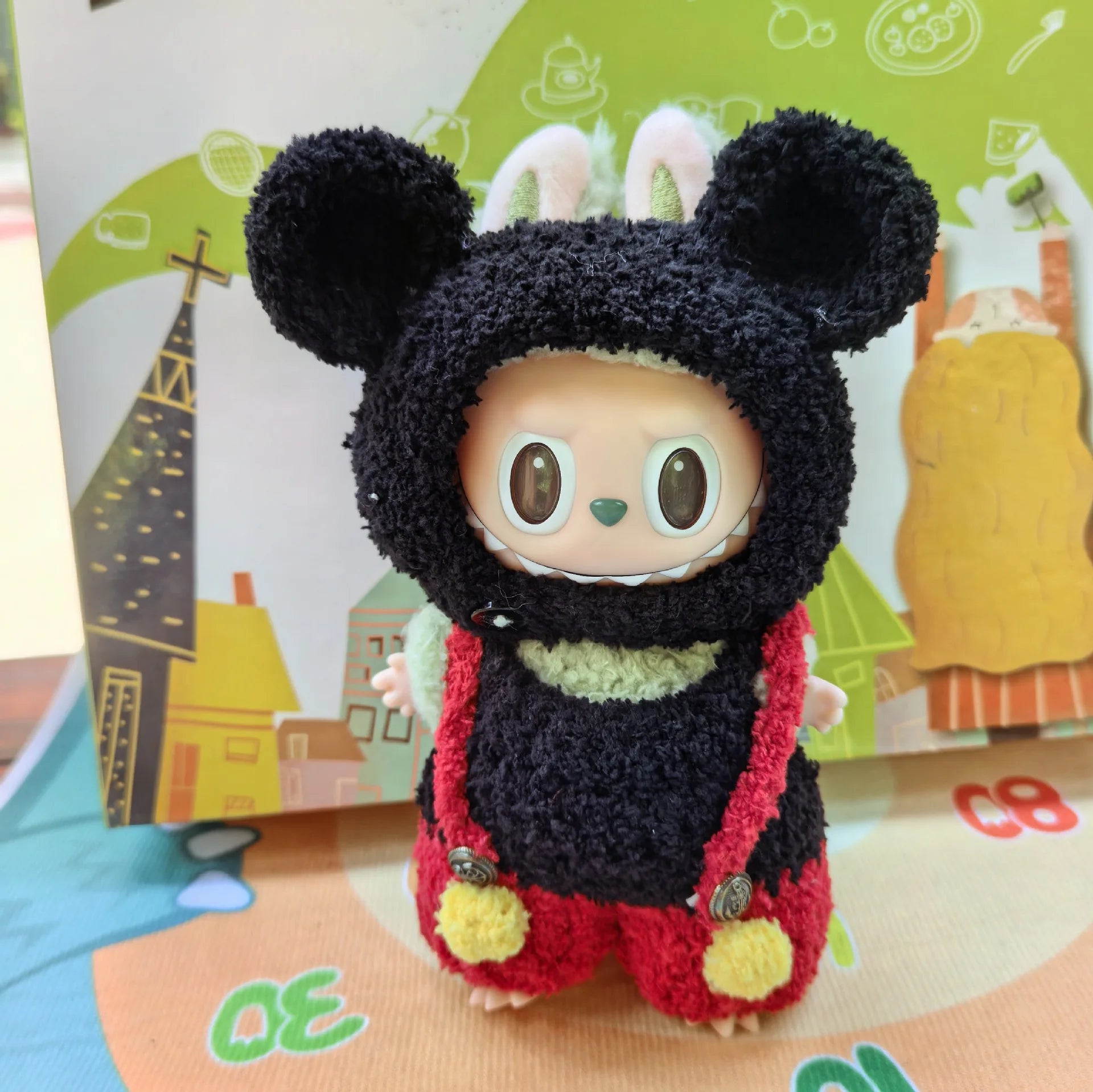 Labubu Doll Clothes Suit, Clothes, Hats, Pants, Animal Series,Furry,Lamb,Rabbit,Doll Accessories,Cute,Pure Handmade,High Quality