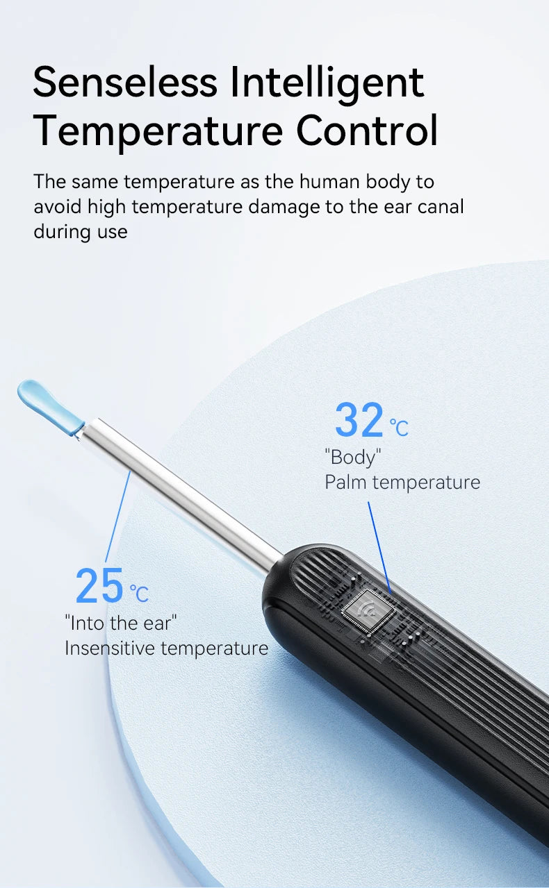 Visual Ear Wax Cleaner with Camera Safe Earwax Removal Endoscope with 5M Camera Luminous Otoscope Ear Cleaning Tools Ear Care