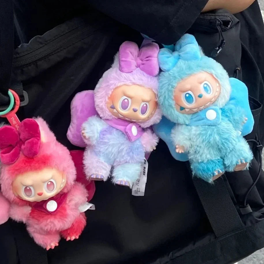 Labubu 3.0 Big Into Energy Doll Bow Decoration Set Macaron Headwear Small Braids & Bowknot Decoration