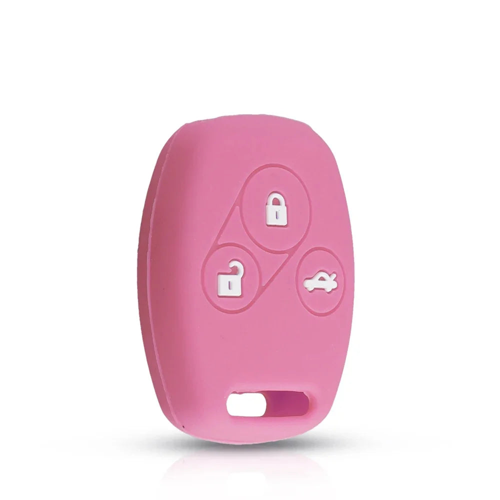 KEYYOU Remote Silicone Car Key Case Cover For Honda Civic 2006-2011 2017 Accord CRV 2003 2007 Jazz HRV