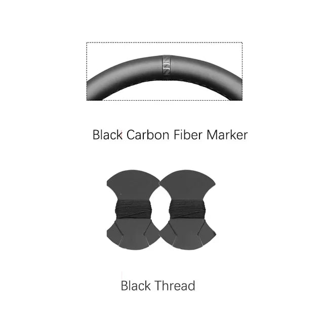 Black Faux Leather Car Steering Wheel Cover For Toyota Land Cruiser 80 Series 1990-1997