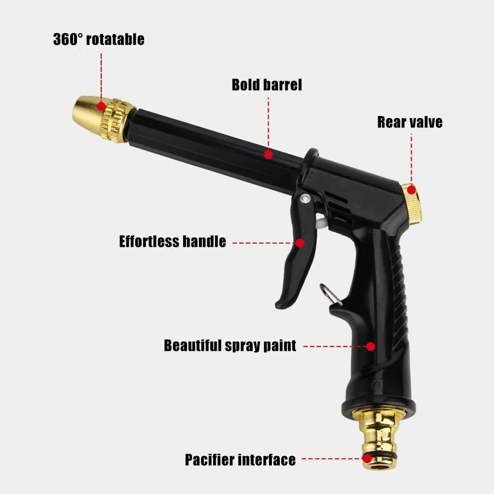 Adjustable High Pressure Washer Gun Car Wash Machine Garden Watering Hose Nozzle Sprinkler Car Washing Tool Auto Gun Washing