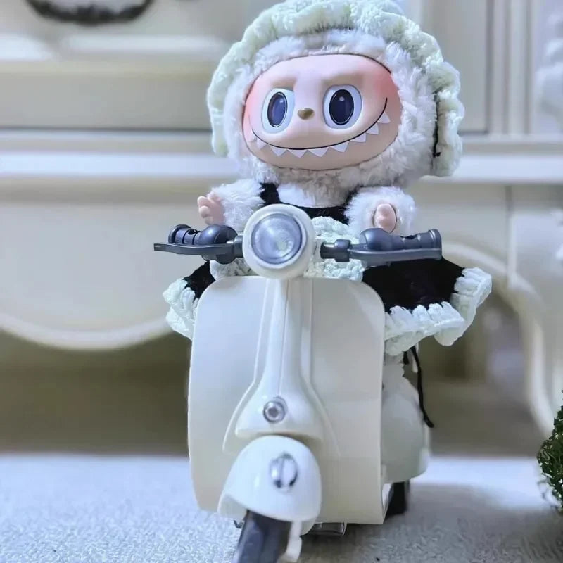 Labubu Accessories Labubu Have A Seat Toy  Labubu Scooter with LED Lights & Music Cute Desk Decor for Labubu Doll Collectors