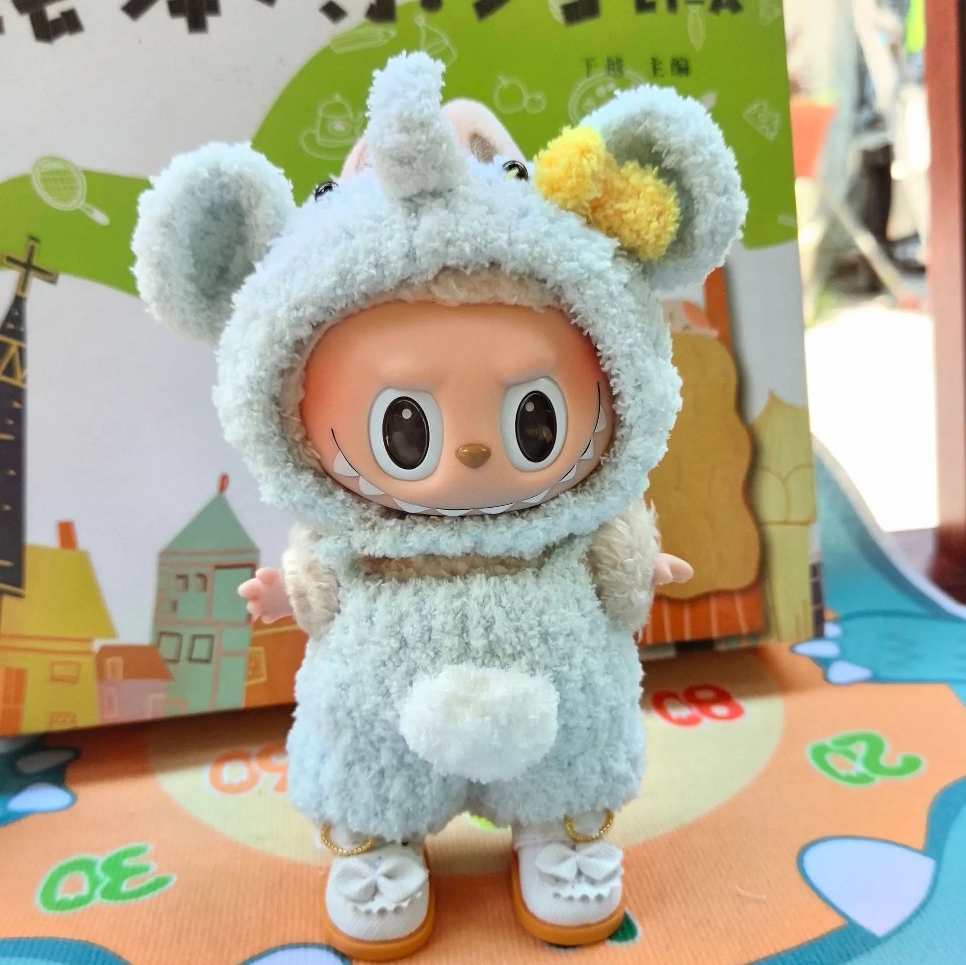 Labubu Doll Clothes Suit, Clothes, Hats, Pants, Animal Series,Furry,Lamb,Rabbit,Doll Accessories,Cute,Pure Handmade,High Quality