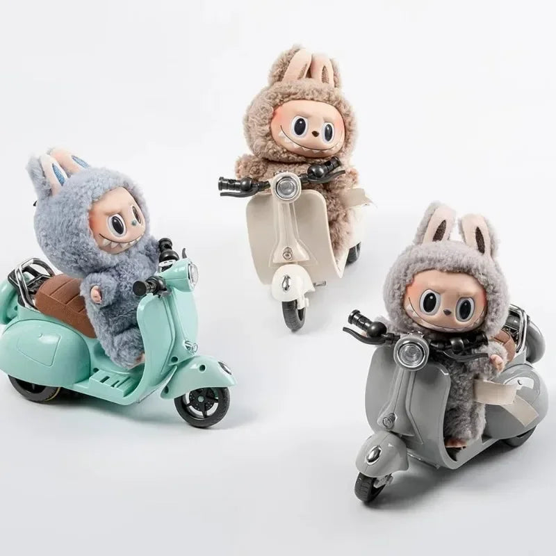 Labubu Accessories Labubu Have A Seat Toy  Labubu Scooter with LED Lights & Music Cute Desk Decor for Labubu Doll Collectors