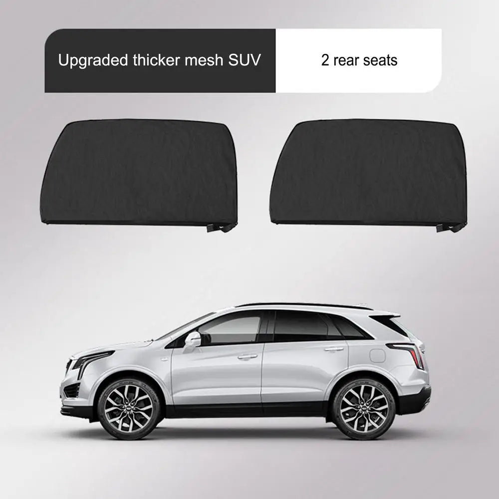 Thermal Insulation Sunshade Breathable Car Side Window Sunshade Curtains Auto Mosquito Curtain Clear Rear View Mirror Effect