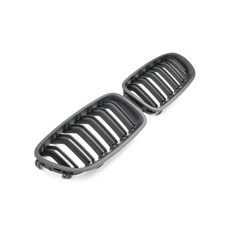 Car Gloss Black Kidney Grill Dual Slats Racing Grill For BMW 5 Series F10 F11 F18 520d 530d 540i 2010-2017 Replacement Part
