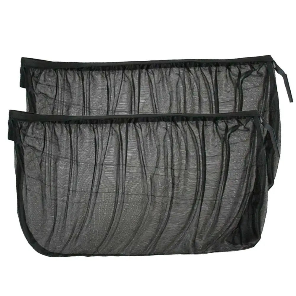 Thermal Insulation Sunshade Breathable Car Side Window Sunshade Curtains Auto Mosquito Curtain Clear Rear View Mirror Effect