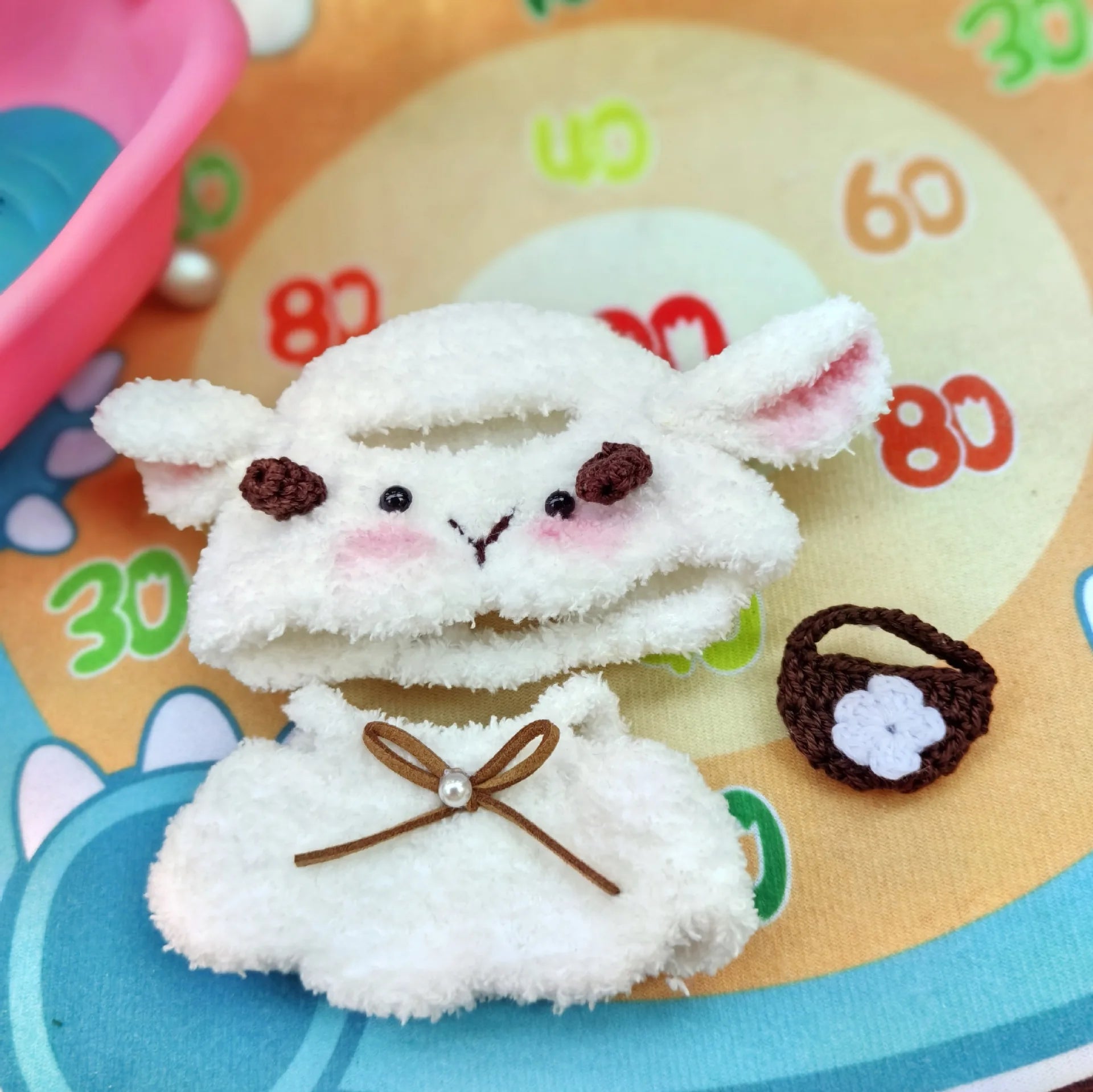 Labubu Doll Clothes Suit, Clothes, Hats, Pants, Animal Series,Furry,Lamb,Rabbit,Doll Accessories,Cute,Pure Handmade,High Quality