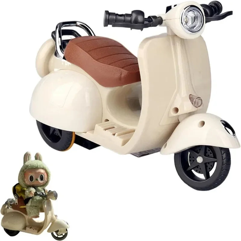 Labubu Accessories Labubu Have A Seat Toy  Labubu Scooter with LED Lights & Music Cute Desk Decor for Labubu Doll Collectors