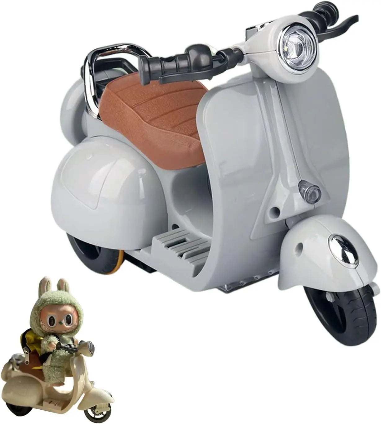 Labubu Accessories Labubu Have A Seat Toy  Labubu Scooter with LED Lights & Music Cute Desk Decor for Labubu Doll Collectors