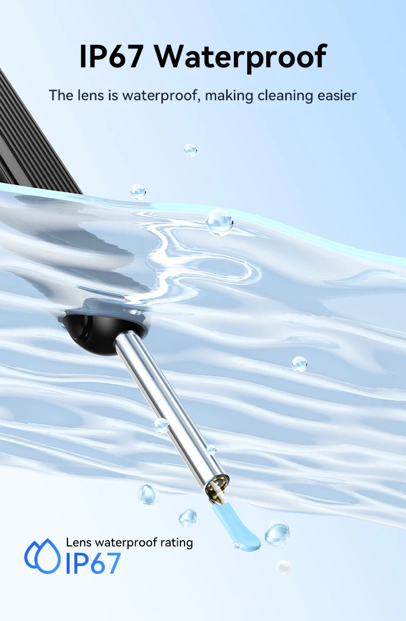 Visual Ear Wax Cleaner with Camera Safe Earwax Removal Endoscope with 5M Camera Luminous Otoscope Ear Cleaning Tools Ear Care