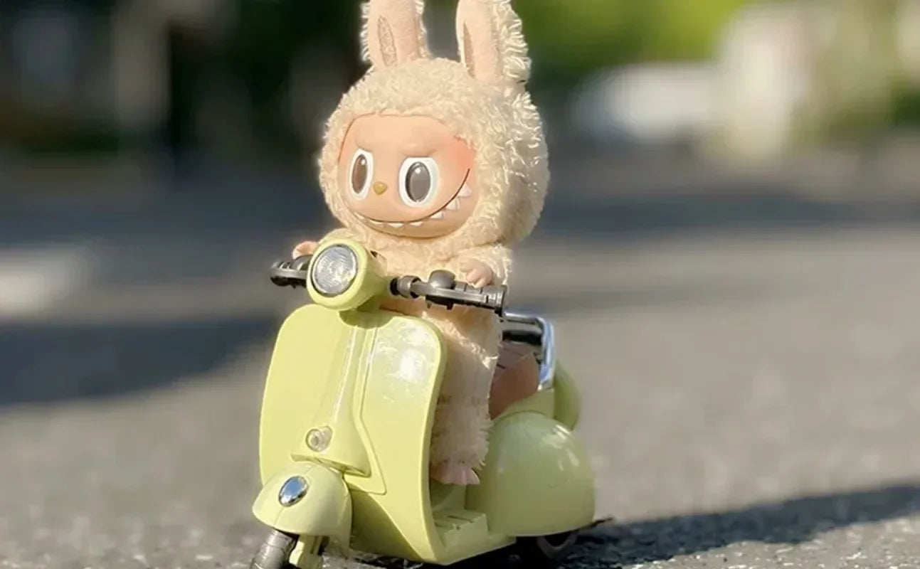 Labubu Accessories Labubu Have A Seat Toy  Labubu Scooter with LED Lights & Music Cute Desk Decor for Labubu Doll Collectors