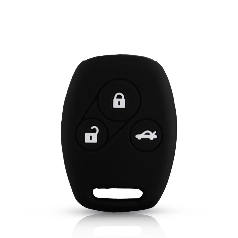 KEYYOU Remote Silicone Car Key Case Cover For Honda Civic 2006-2011 2017 Accord CRV 2003 2007 Jazz HRV